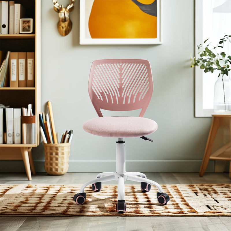 Kids Desk Chair with Casters CARNATION MALMONEW PINK