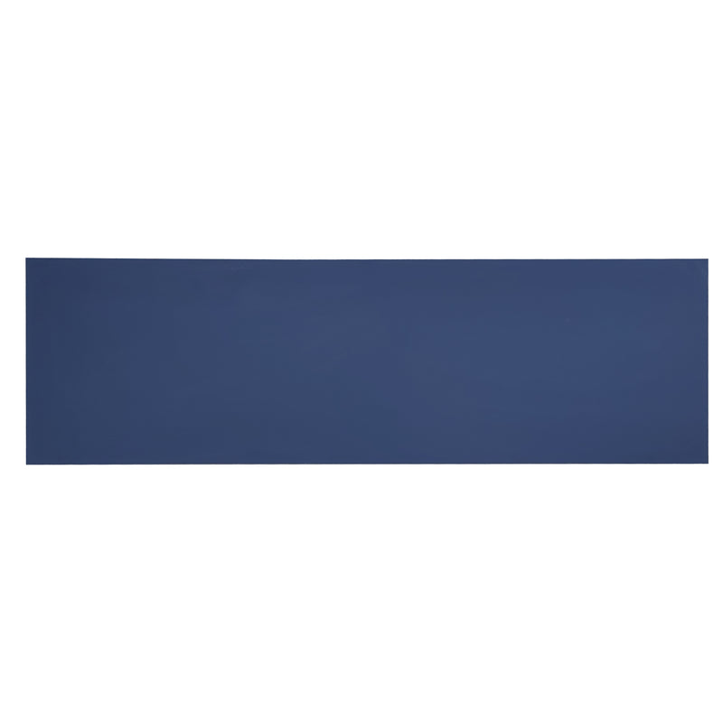 Buffet Sideboard Moderne Bleu Marine avec Texture U-forme, Pieds Dorés et Étagères Réglables (138x40x80.5cm) CRUUGREN BLUE