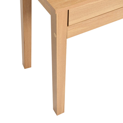 Classic wooden desk with drawers and storage DEVAKI LIGHT WOOD