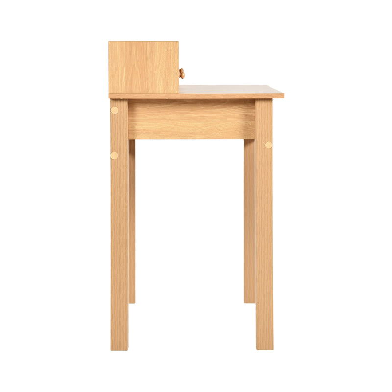Classic wooden desk with drawers and storage DEVAKI LIGHT WOOD
