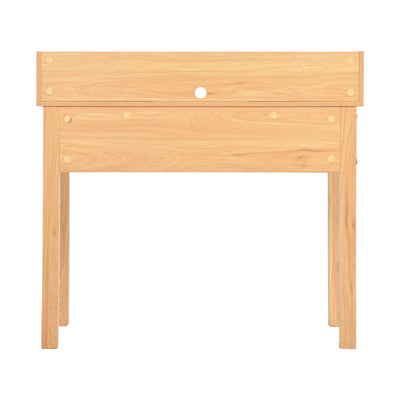 Classic wooden desk with drawers and storage DEVAKI LIGHT WOOD