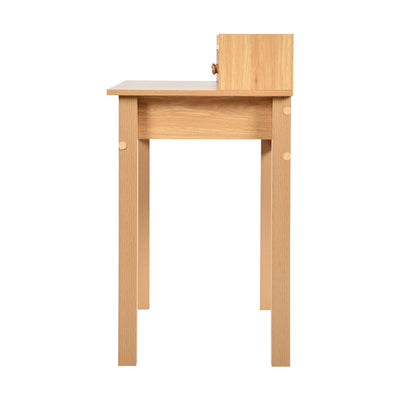 Classic wooden desk with drawers and storage DEVAKI LIGHT WOOD