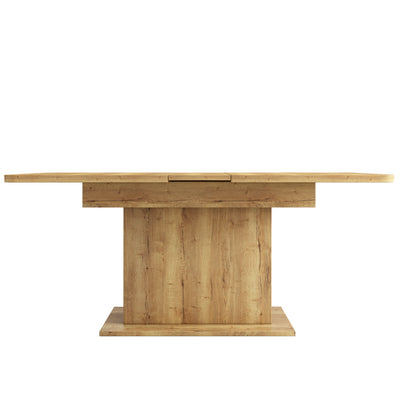 Table à Manger Extensible Multifonctionnelle au Design Moderne et Élégant – Bois Naturel DRUUKIED WOOD