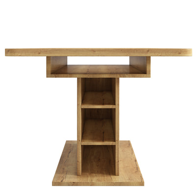 Table à Manger Extensible Multifonctionnelle au Design Moderne et Élégant – Bois Naturel DRUUKIED WOOD