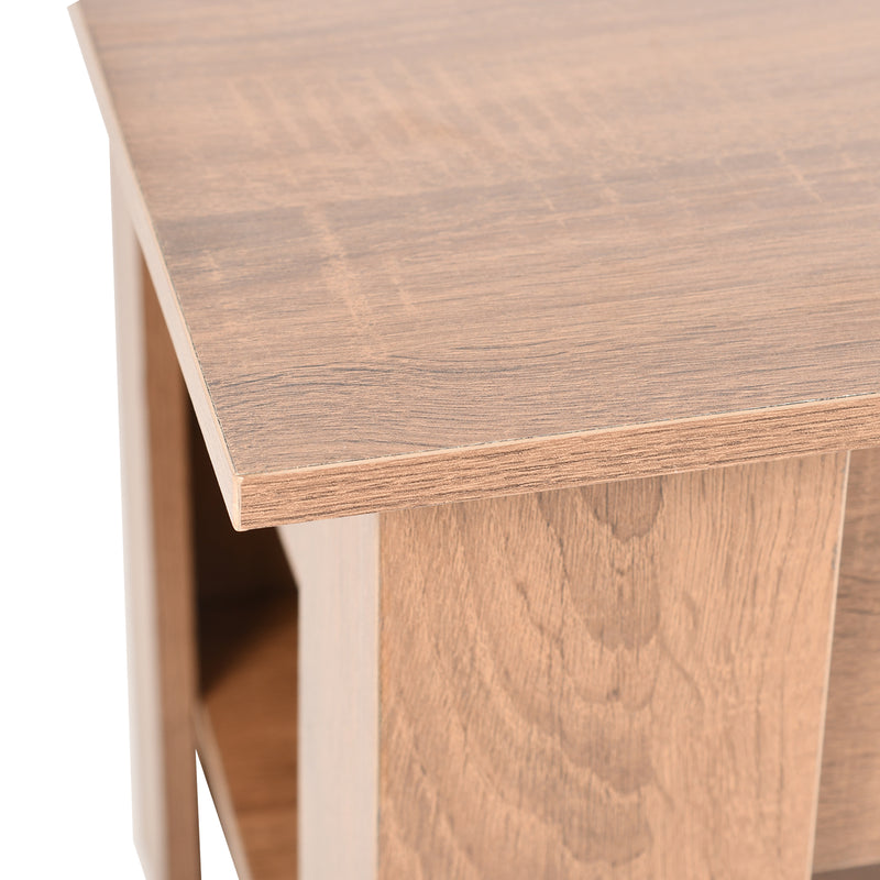 Coffee table with lifting top in wood and brown effect 96*50 ELOT BROWN 96