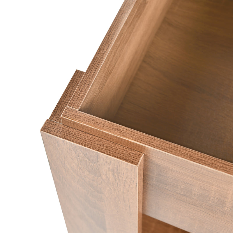 Coffee table with lifting top in wood and brown effect 96*50 ELOT BROWN 96