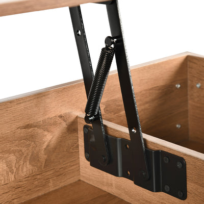 Coffee table with lifting top in wood and brown effect 96*50 ELOT BROWN 96