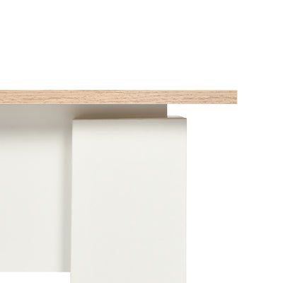 Coffee table with lifting top in wood and white effect 96*50 ELOT WHITE OAK 96