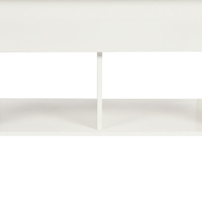 Coffee table with lifting top in wood and white effect 96*50 ELOT WHITE OAK 96