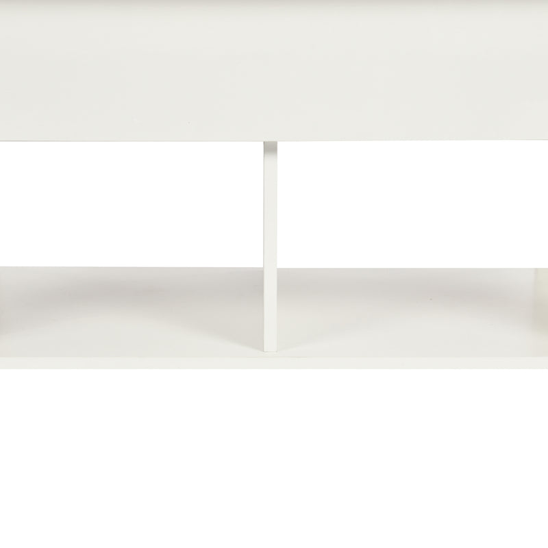 Coffee table with lifting top in wood and white effect 96*50 ELOT WHITE OAK 96