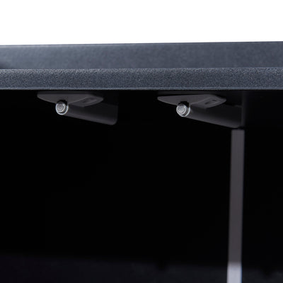 Buffet Sideboard Moderne Noir avec Cadre Métallique, Étagères Réglables et Système Push-to-Open (120x30x80cm)  EICERS BLACK