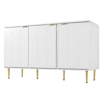 Table Basse Élégante Dorée et Blanche avec Plateau Effet Marbre GRIGAETS