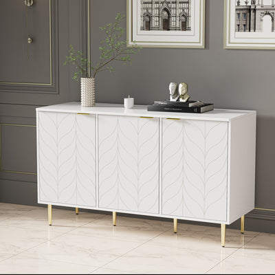 Table Basse Élégante Dorée et Blanche avec Plateau Effet Marbre GRIGAETS