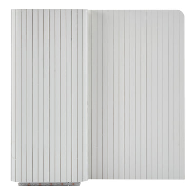 Buffet LED Multifonctionnel Blanc avec 20 Couleurs, Portes Striées et 3 Tiroirs KRAUDREL