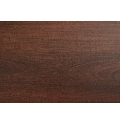 Meuble TV Marron Foncé de 180 cm avec Portes en Rotin, 4 Tiroirs et Gestion des Câbles (Pour TV jusqu'à 80 pouces) KUQON