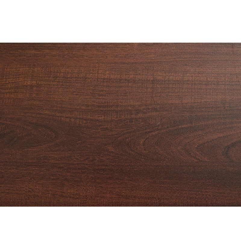 Meuble TV Marron Foncé de 180 cm avec Portes en Rotin, 4 Tiroirs et Gestion des Câbles (Pour TV jusqu&