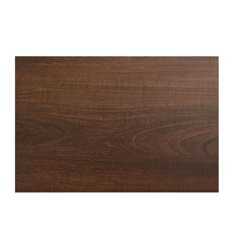 Meuble TV Marron Foncé de 180 cm avec Portes en Rotin, 4 Tiroirs et Gestion des Câbles (Pour TV jusqu&