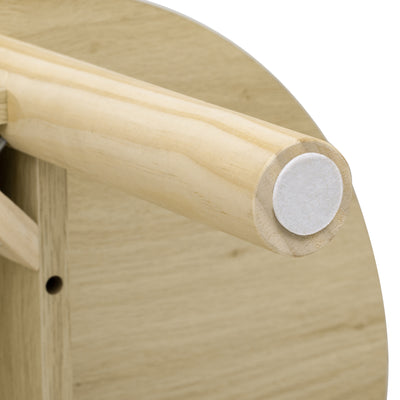 Buffet Moderne en Bois Naturel avec Motif Rainuré et Rangement Modulable LONEA WOOD