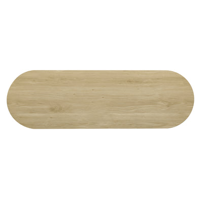 Buffet Moderne en Bois Naturel avec Motif Rainuré et Rangement Modulable LONEA WOOD