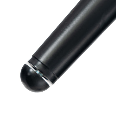 Set of 2 industrial style dining chairs in retro brown fabric with black legs MAYFAIR SUEDE BROWN