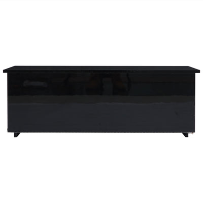 Table Basse Relevable Hydraulique Noire Laquée avec LED RGB, Rangement Caché et Ports USB (100x50x35-60cm) OKRUITS BLACK