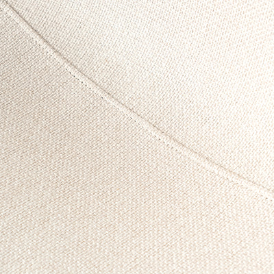 Set of 4 Scandinavian dining chairs in off-white fabric with black legs CHARLTON LUMOS FABRIC BEIGE BLACK LEG