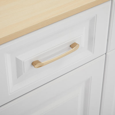 Buffet Style Ferme Blanc et Chêne avec 4 Tiroirs et 4 Portes, Rangement Optimisé et Anti-Basculement PHECHEANS