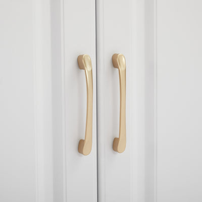Buffet Style Ferme Blanc et Chêne avec 4 Tiroirs et 4 Portes, Rangement Optimisé et Anti-Basculement PHECHEANS