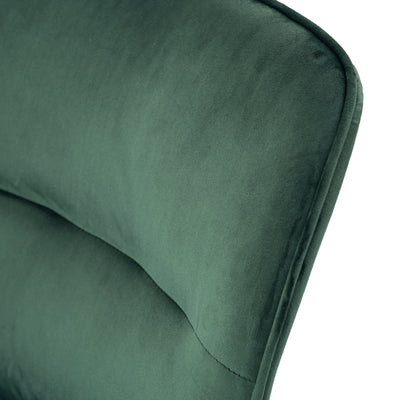 Ergonomic swivel office chair with armrests in green fir velvet THOMASINA RELAX VELVET GREEN