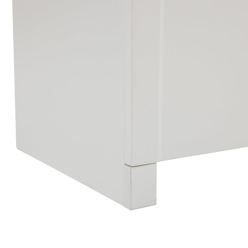 Commode Blanche Luxueuse et Romantique à 6 Tiroirs avec Design Anti-Humidité URGID