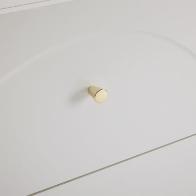 Commode Blanche Luxueuse et Romantique à 6 Tiroirs avec Design Anti-Humidité URGID