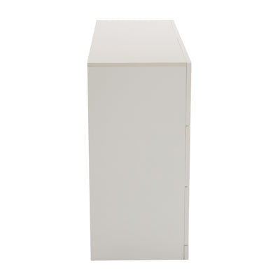 Commode Blanche Luxueuse et Romantique à 6 Tiroirs avec Design Anti-Humidité URGID