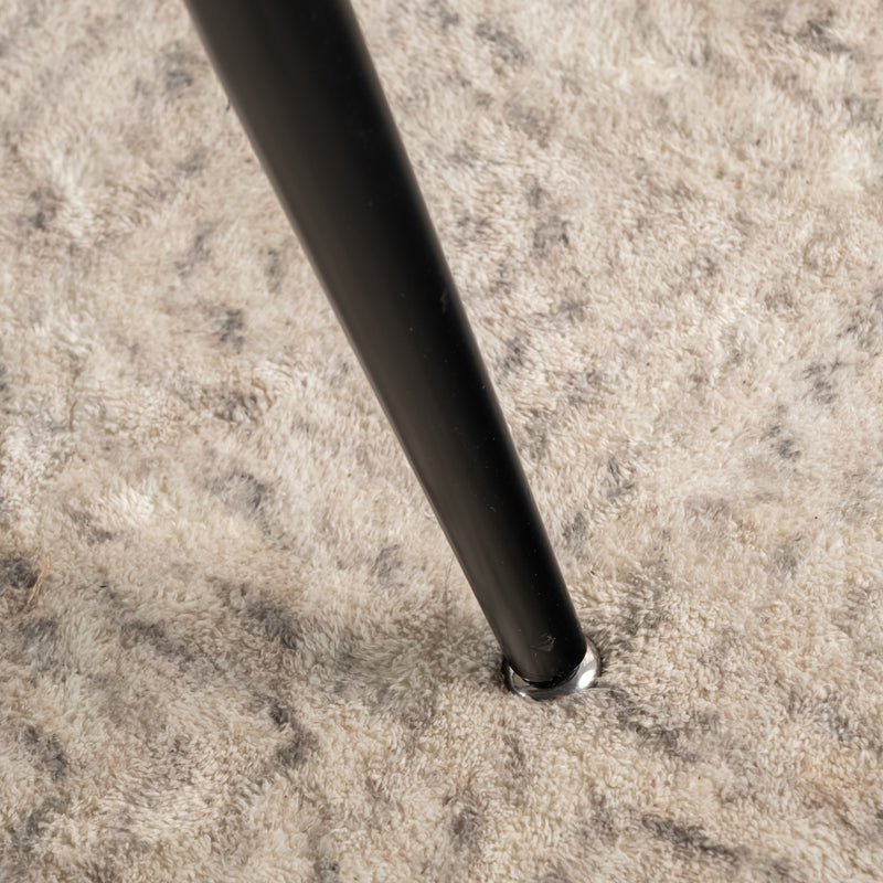 Scandinavian style rectangular white marble effect dining table 120x75cm WHALEN WHITE MARBLE TABLE 120 KD