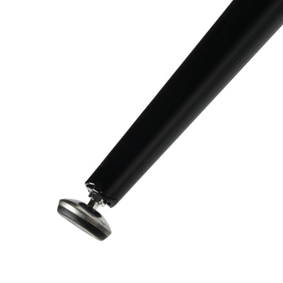 White marble effect Scandinavian style rectangular extendable dining table with black legs 120-160 WHALEN WHITE MARBLE STRETCH TABLE BLACK LEG