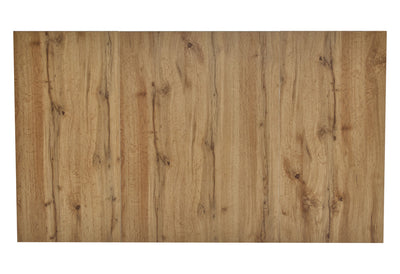 Table de Salle à Manger Rectangulaire Marron Clair Effet Bois avec Piètement Élégant (138. YANIS