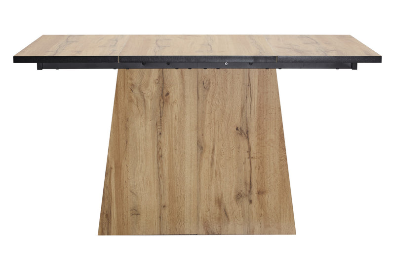 Table de Salle à Manger Rectangulaire Marron Clair Effet Bois avec Piètement Élégant (138. YANIS