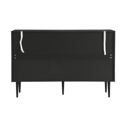 Table Basse Relevable Multifonctionnelle en Bois Naturel et Noir avec Rangement Intégré ZAELNOLL