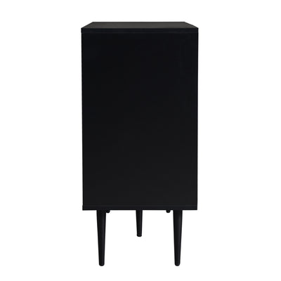 Table Basse Relevable Multifonctionnelle en Bois Naturel et Noir avec Rangement Intégré ZAELNOLL