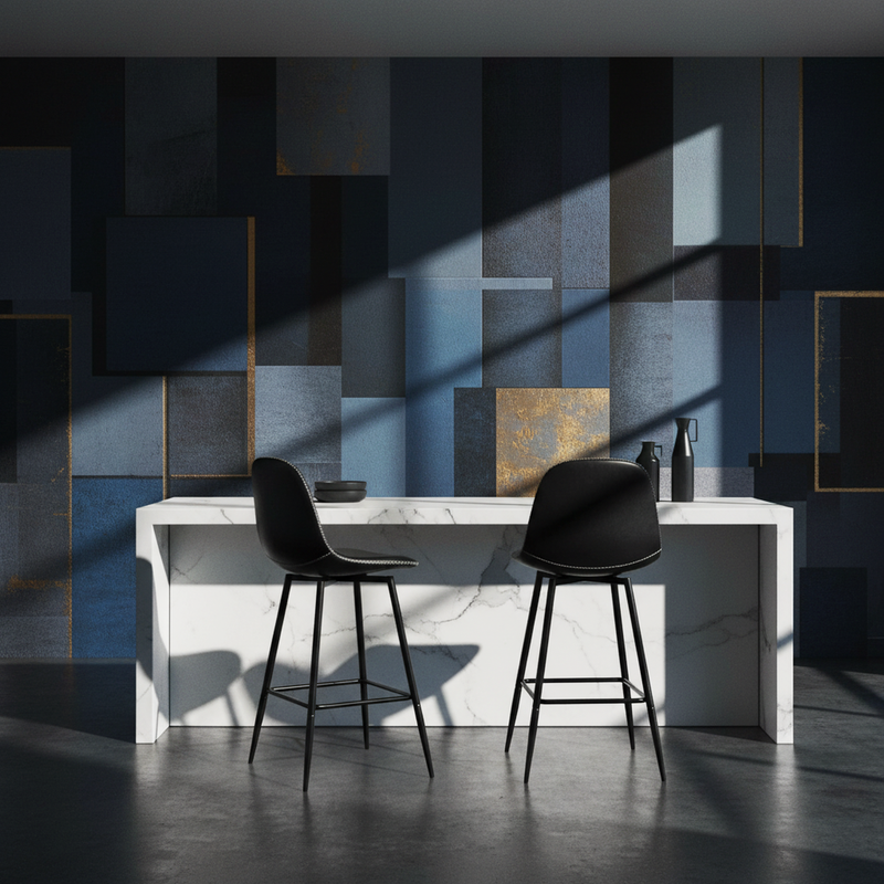 Set of 2 industrial style black PU swivel bar stools with white stitching 67Hcm CHARLTON COUNTER BLACK PU BLACK LEG 2PCS