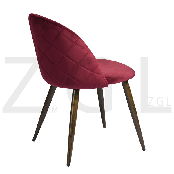 ZOMBA ROSE VELVET BLACK BROWN LEG