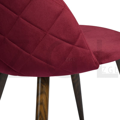 ZOMBA ROSE VELVET BLACK BROWN LEG