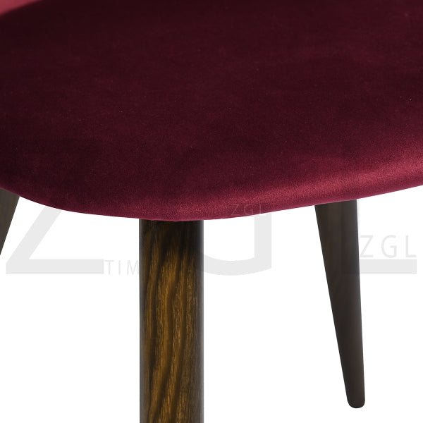 ZOMBA ROSE VELVET BLACK BROWN LEG
