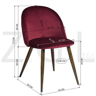ZOMBA ROSE VELVET BLACK BROWN LEG