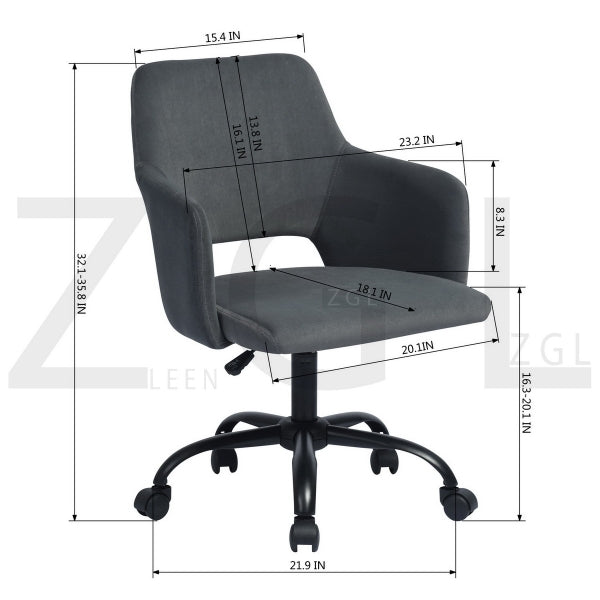 AFRICAN OFFICE CHAIR GREY