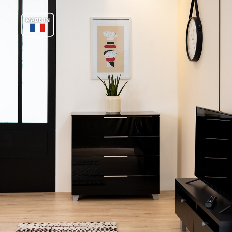 CASSIOPE - Commode de rangement 4 tiroirs