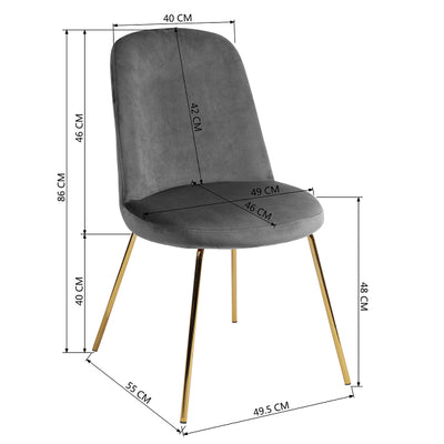 ZANKA GREY GOLD LEG