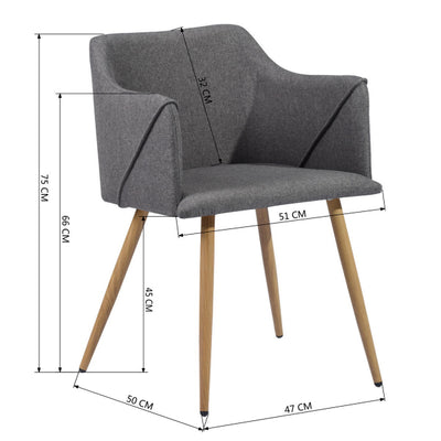 ALDRIDGE DARK GREY OAK LEG
