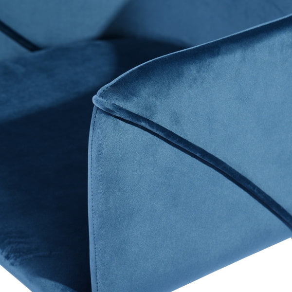 ALDRIDGE VELVET NAVYBLUE OAK LEG