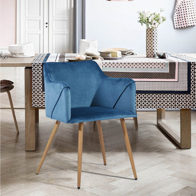 ALDRIDGE VELVET NAVYBLUE OAK LEG