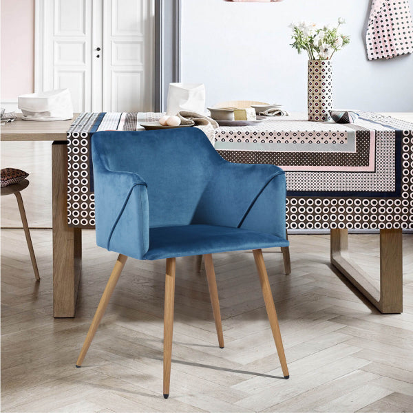 ALDRIDGE VELVET NAVYBLUE OAK LEG